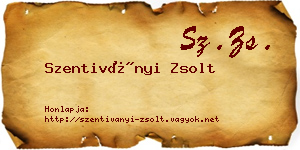 Szentiványi Zsolt névjegykártya